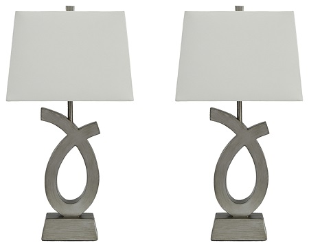 Signature Design Amayeta Silver Lamps